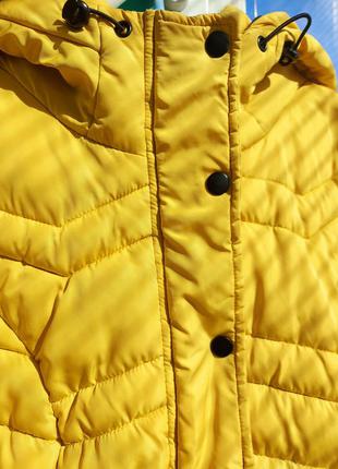 Куртка пуховик ярко желтого цвета primark6 фото