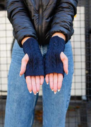 Митенки шерсть перчатки рукавички3 фото