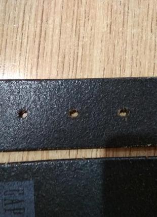 Качественный кожаный ремень gap пояс брючный р. m7 фото