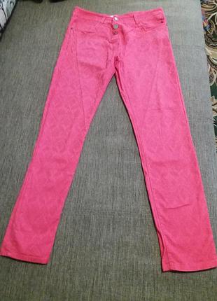 Котонові штани на високій посадці