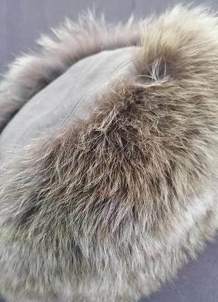 Меховая шапка зелёный казак кубанка боярка