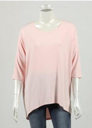 Натуральная футболка пудра  peacocks