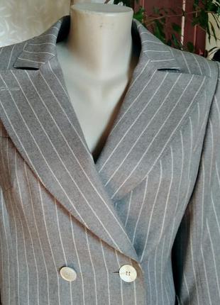 Двубортный женский шерстяной пиджак jobis, германия, размер-м4 фото