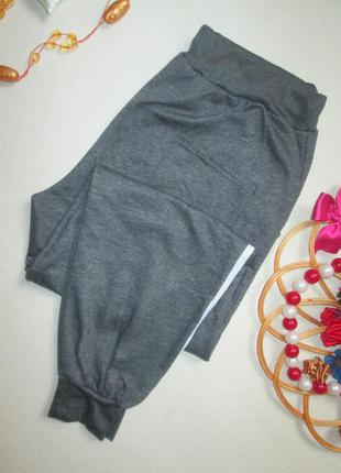 Суперовые спортивные штаны серый меланж с лампасами высокая посадка zeeman.7 фото