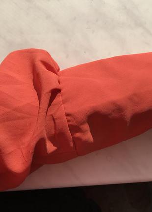 Блузка морквяного кольору6 фото