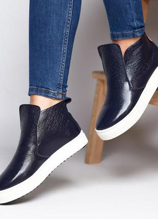 Женские ботинки (слипоны), зима