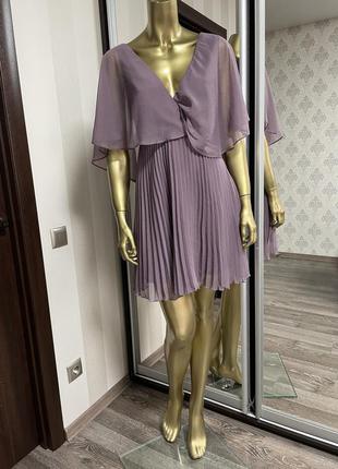 Платье мини с расклешенными рукавами и плиссированной юбкой asos10 фото
