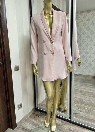 Платье-блейзер пиджак мини с пуговицами под жемчуг asos6 фото