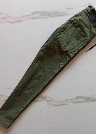 Мужские, оригинальные штаны nike cotton ftm 5 pocket chinos in green3 фото