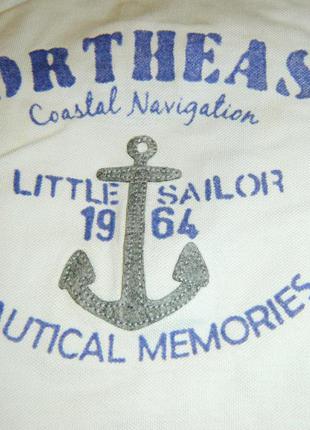 12 мес. детская футболка на мальчика в морском стиле имитация с рубашкой little polo4 фото