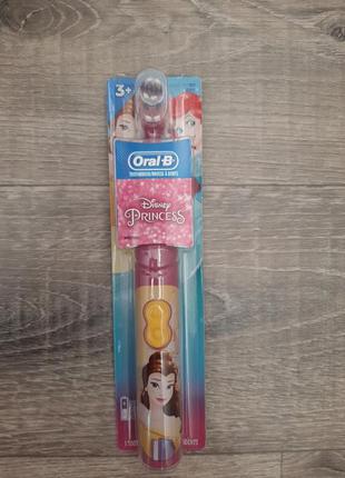 Oral b  электрическая зубная щетка на батарейках для детей принцесса2 фото