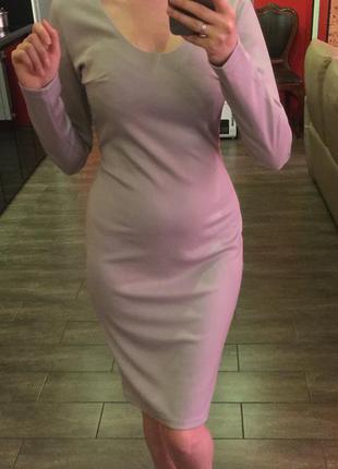 Классическое платье с рукавами, новое!