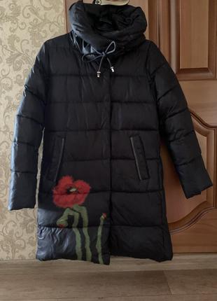 Куртка пуховик зима на рост 134 см2 фото