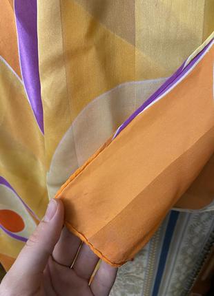 Яркий шелковый платок2 фото