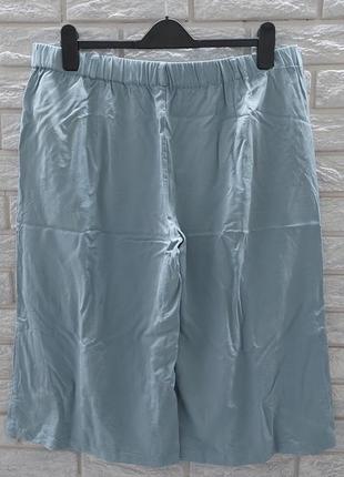 Голубые кэжуал летние кюлоты брюки2 фото