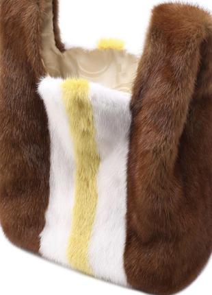 Сумка з натуральної норки-хіт сезону