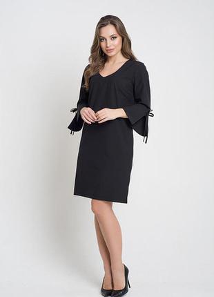 Платье миди/ рукав звон на шнуровке