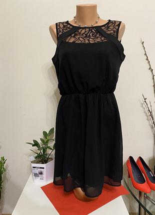 Маленькое чёрное платье only m-l 40 сукня з мереживом