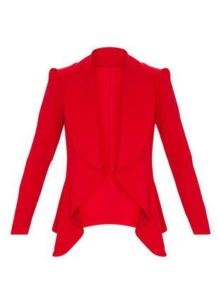 Красный пиджак жакет с плечами5 фото