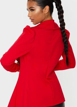 Красный пиджак жакет с плечами2 фото