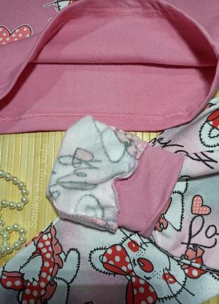 Пижама детская с начесом на девочку 3-8 лет 4