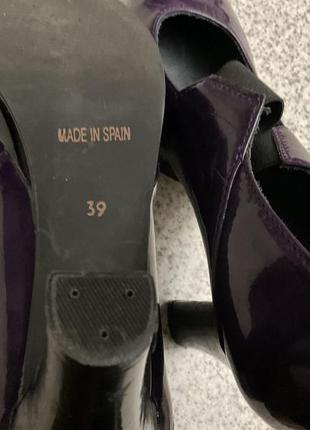 Фирменные туфли на высоком каблуке осень - весна /39/brend alba moda6 фото