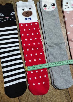Гольфы гетры для девочки дівчинки 3-12лет носки шкарпетки высокие7 фото