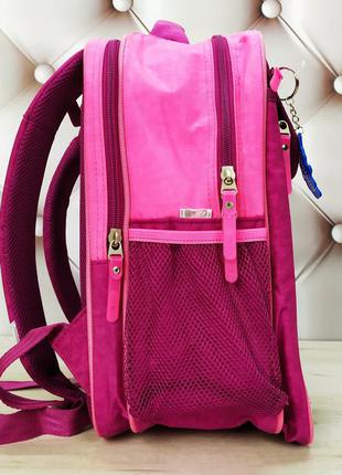 Рюкзак школьный для девочки розовый с зайчиком bagland отличник 20 л2 фото