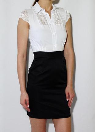 Женское платье с имитацией юбки