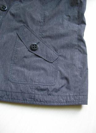 Легкая куртка плащ с капюшоном dash красивого серо-синего оттенка  размер uk18/ eur44-46 наш 50-52 р6 фото