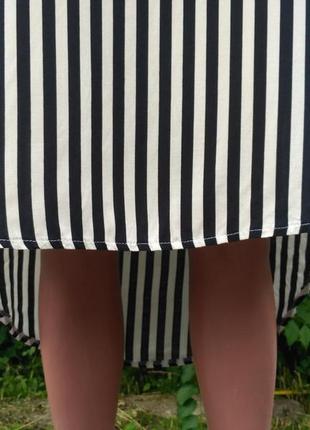 Сукня сорочка в смужку штапель туреччина4 фото