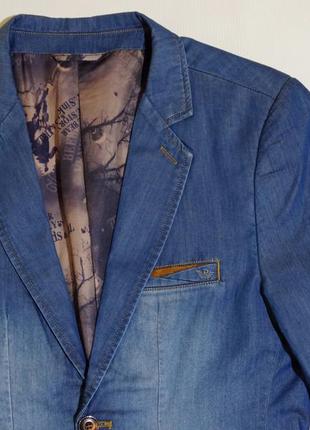 Пиджак чоловічий напів-приталенний під джинс2 фото