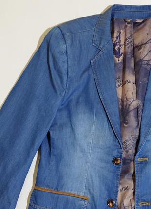 Пиджак чоловічий напів-приталенний під джинс4 фото