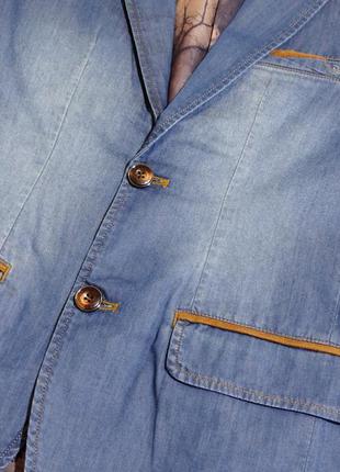 Пиджак чоловічий напів-приталенний під джинс5 фото