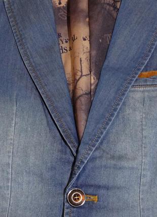 Пиджак чоловічий напів-приталенний під джинс6 фото