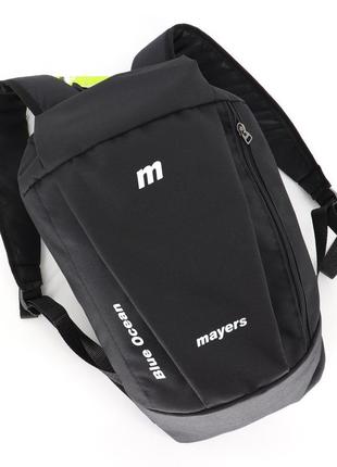 Маленький детский рюкзак mayers черный для спортивной формы (m0076)
