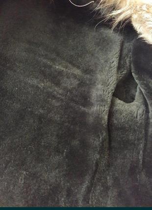 Зимова шкіряна куртка на цигейке, xs-s2 фото