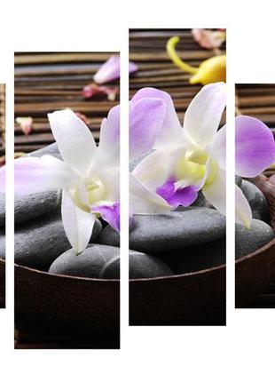 Модульная картина на холсте на стену для интерьера/спальни/офиса dk гармония 112х75 см (m4-a253)