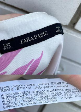 Атласная цветочная блузка футболка в бельевом пижамном стиле zara10 фото