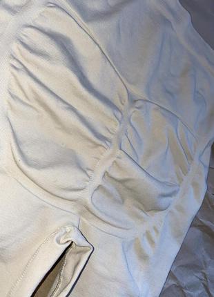 Бежевая утяжка корсет formfit  корректирующее белье, панталоны шорты с утяжкой бесшовные трусы8 фото