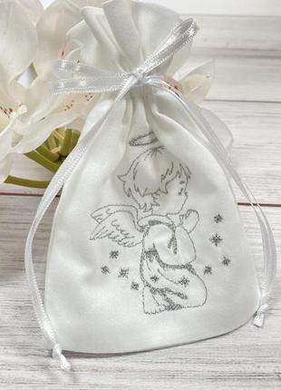 Мешочек для первого локона с вышивкой | конвертик для волос на крестообразование terry fay