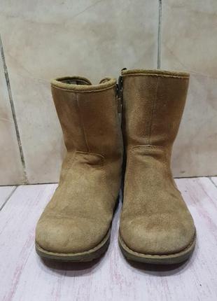 Детские кожаные сапоги Jeans ugg