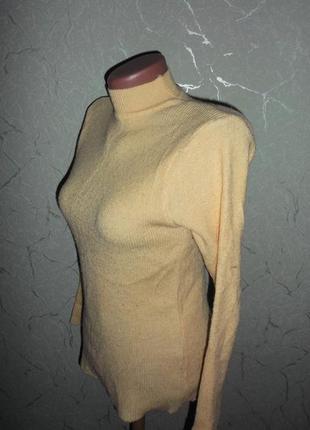 Свитерок желтый тепленький пуловер р. xs2 фото