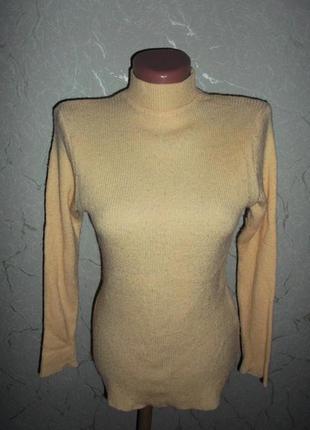 Свитерок желтый тепленький пуловер р. xs