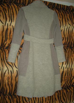 Супер пальто италия,р.xl.50%шерсть-лама50%акрил.2 фото