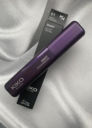 Фиолетовая тушь с эффектом панорамного объёма ресниц kiko milano smart1 фото