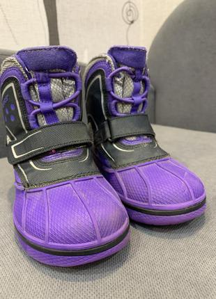 Детские зимние ботинки crocs с мембраной waterproof р. c9 16 см