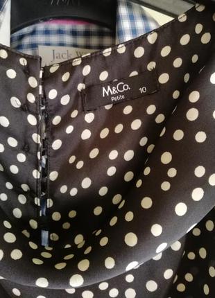 Блуза в горох m&co2 фото