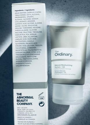 The ordinary natural moisturizing factors + ha зволожуючий крем4 фото