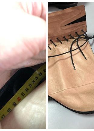 Высокие ботинки из натуральной кожи люкс качества со шнуровкой сапоги демисезон люкс rundholz owens8 фото